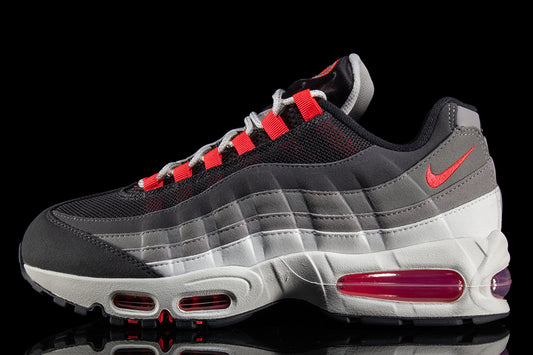 Nike - Air Max 95 Big Bubble
Style # IV6425-060
Color : Anthracite / Solar Red / LT Graphite