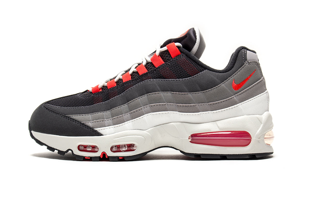 Nike - Air Max 95 Big Bubble
Style # IV6425-060
Color : Anthracite / Solar Red / LT Graphite