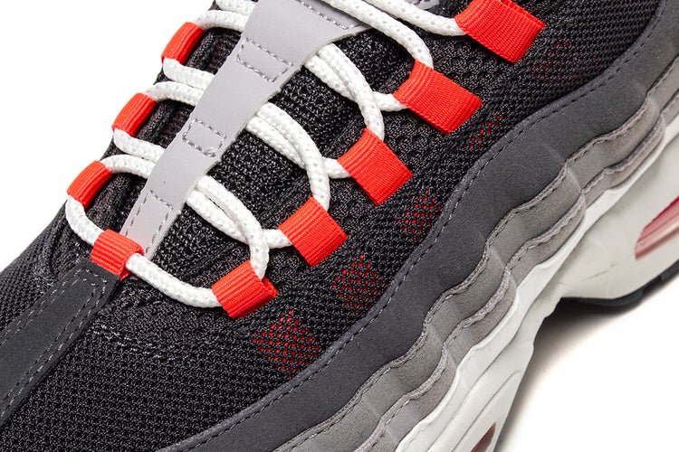 Nike - Air Max 95 Big Bubble
Style # IV6425-060
Color : Anthracite / Solar Red / LT Graphite