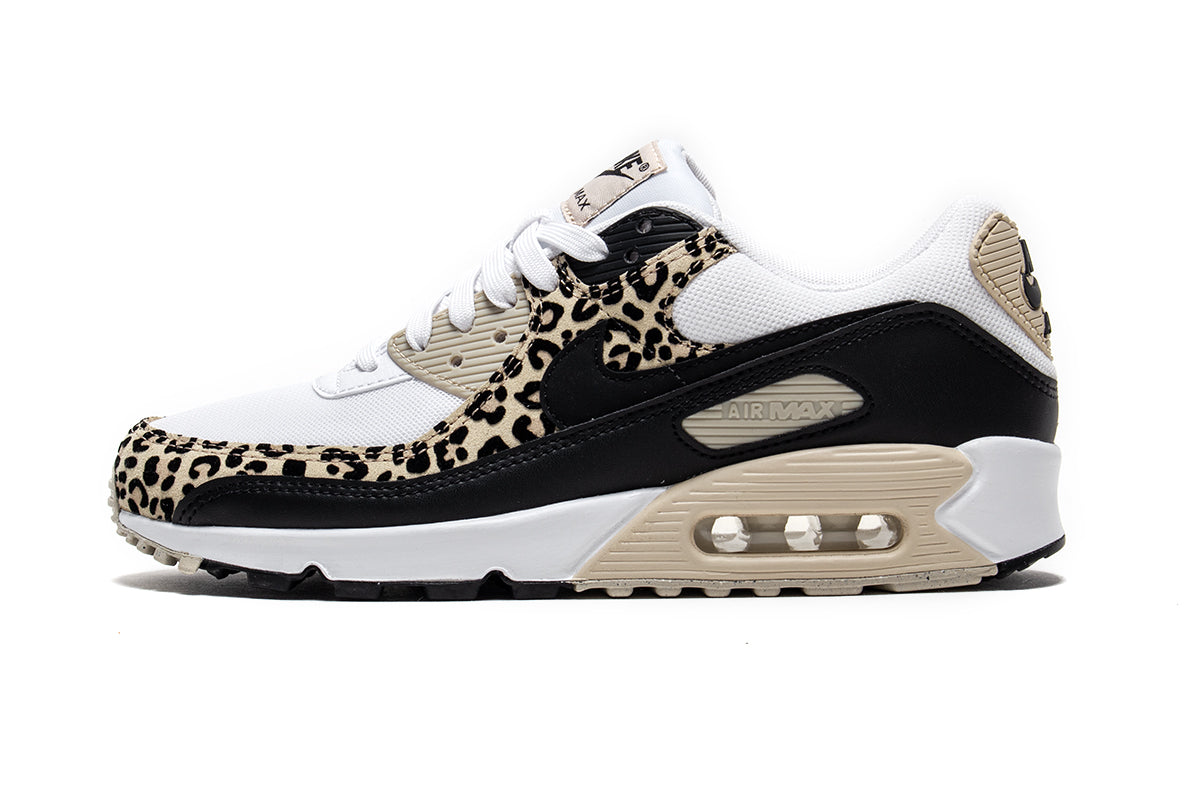 Nike - Women's Air Max 90
Style # IF1619-100
Color : White / Black / Sand Drift / Hemp