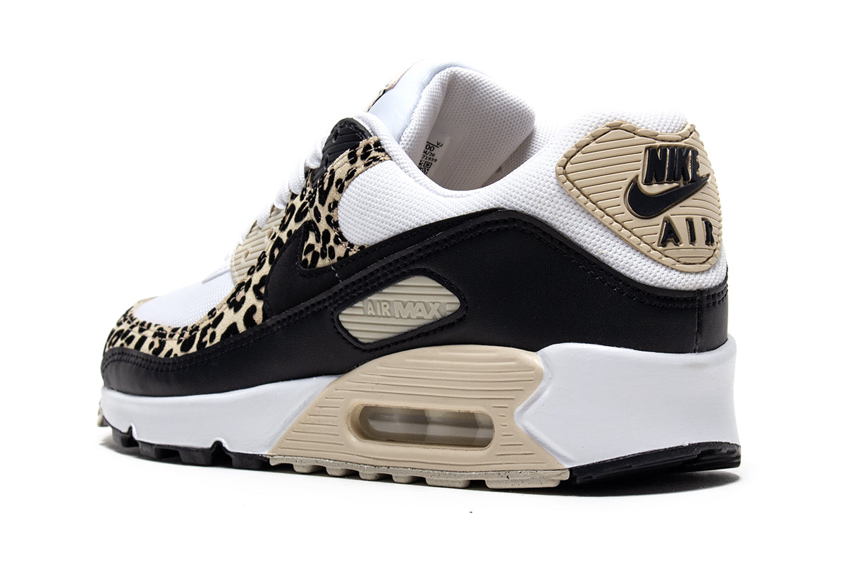 Nike - Women's Air Max 90
Style # IF1619-100
Color : White / Black / Sand Drift / Hemp