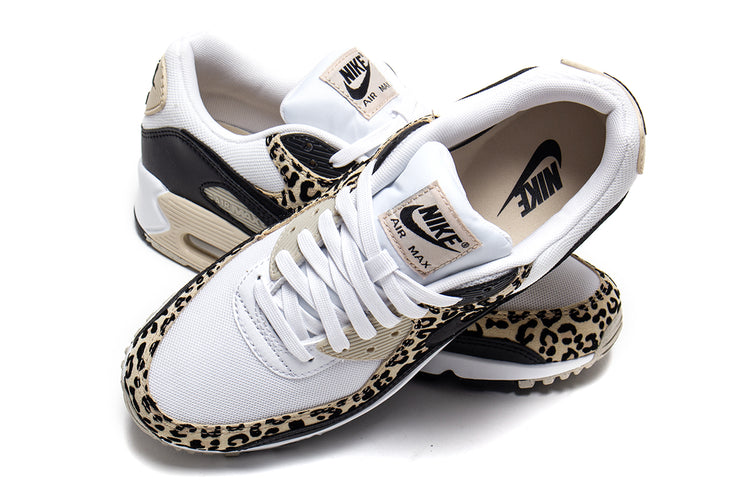 Nike - Women's Air Max 90
Style # IF1619-100
Color : White / Black / Sand Drift / Hemp