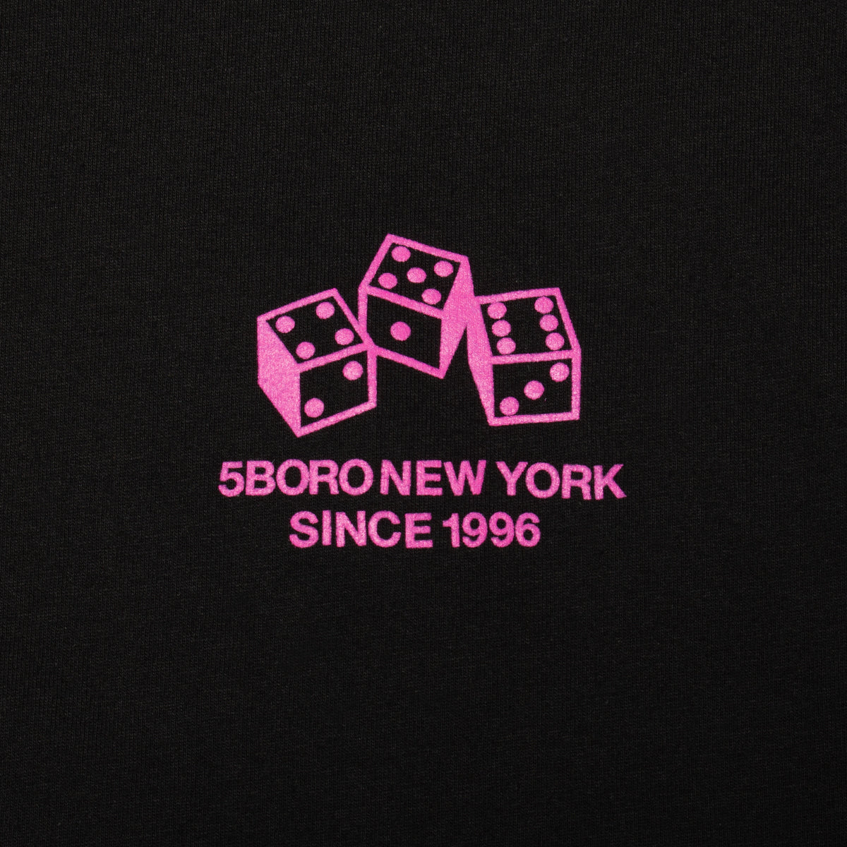 5Boro | 4-5-6 Dice T-Shirt Color : Black / Pink