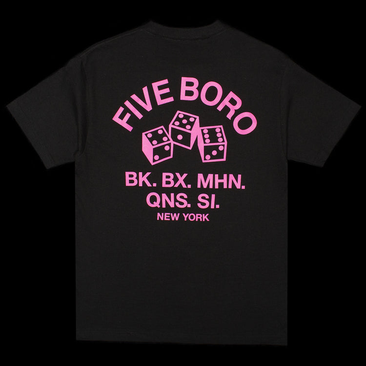 5Boro | 4-5-6 Dice T-Shirt Color : Black / Pink