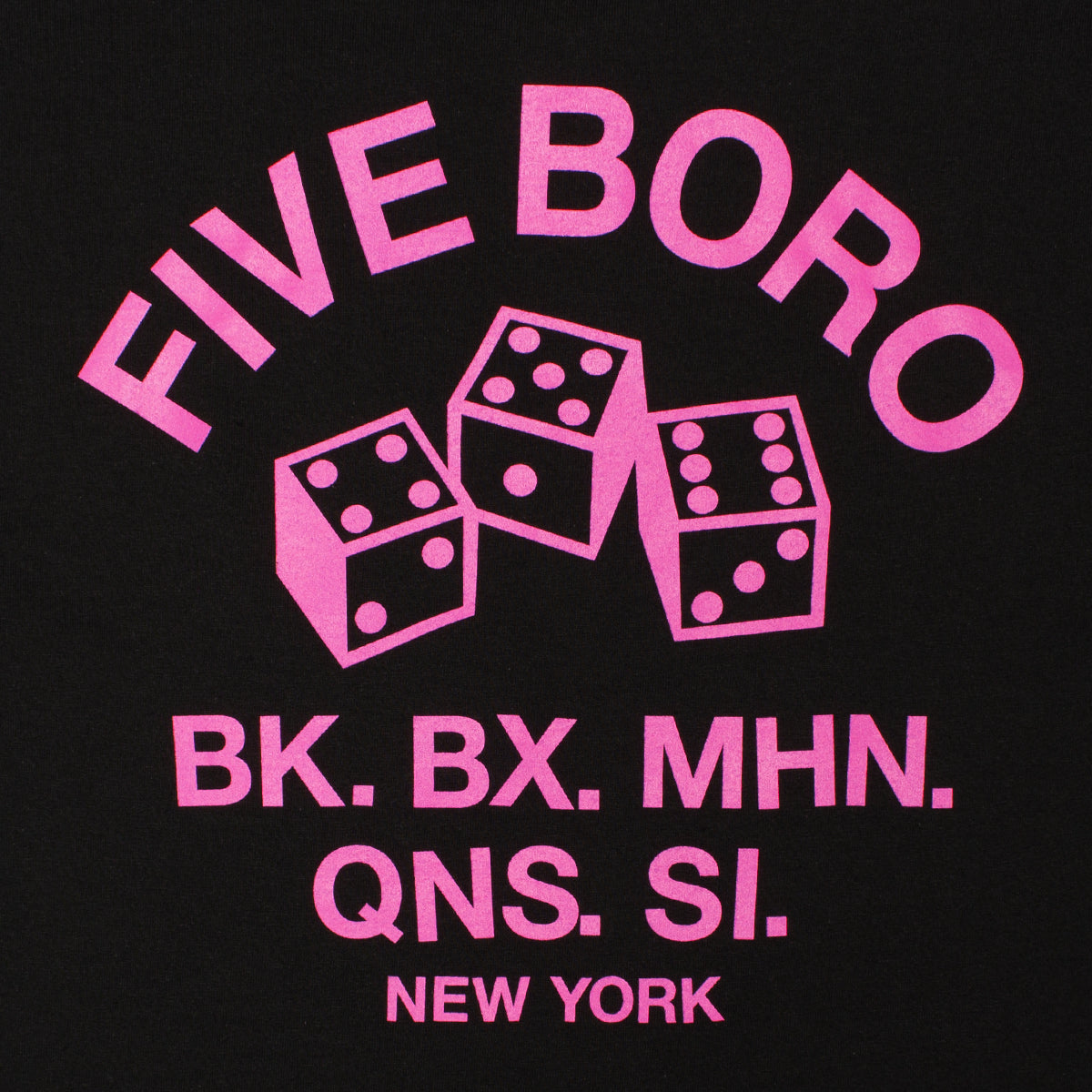 5Boro | 4-5-6 Dice T-Shirt Color : Black / Pink