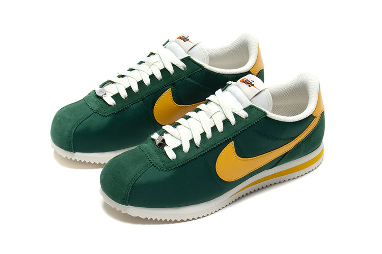 Nike | Cortez Style # HF1435-300 Color : Gorge Green / Yellow Ochre / Sail