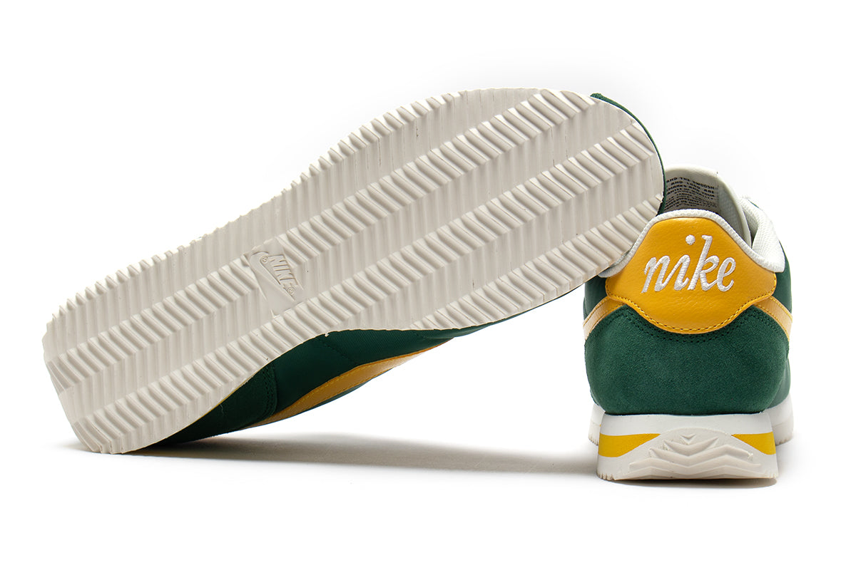 Nike | Cortez Style # HF1435-300 Color : Gorge Green / Yellow Ochre / Sail