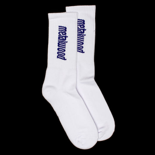 Metalwood - Metal Logo Crew Sock
Color : White