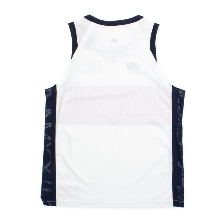 Nike SB | Sleeveless Olympic Dri-FIT Eagle Jersey Style # FZ4073-100 Color : White / Sport Red / Obsidian / Black