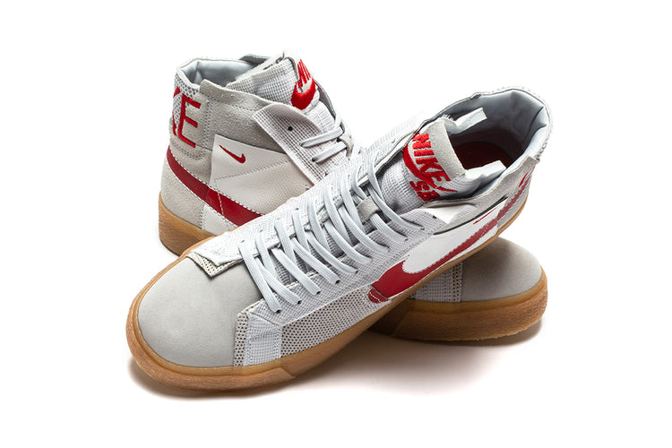 Nike SB | Zoom Blazer Mid Premium Style # FD5113-100 Color : Summit White / University Red