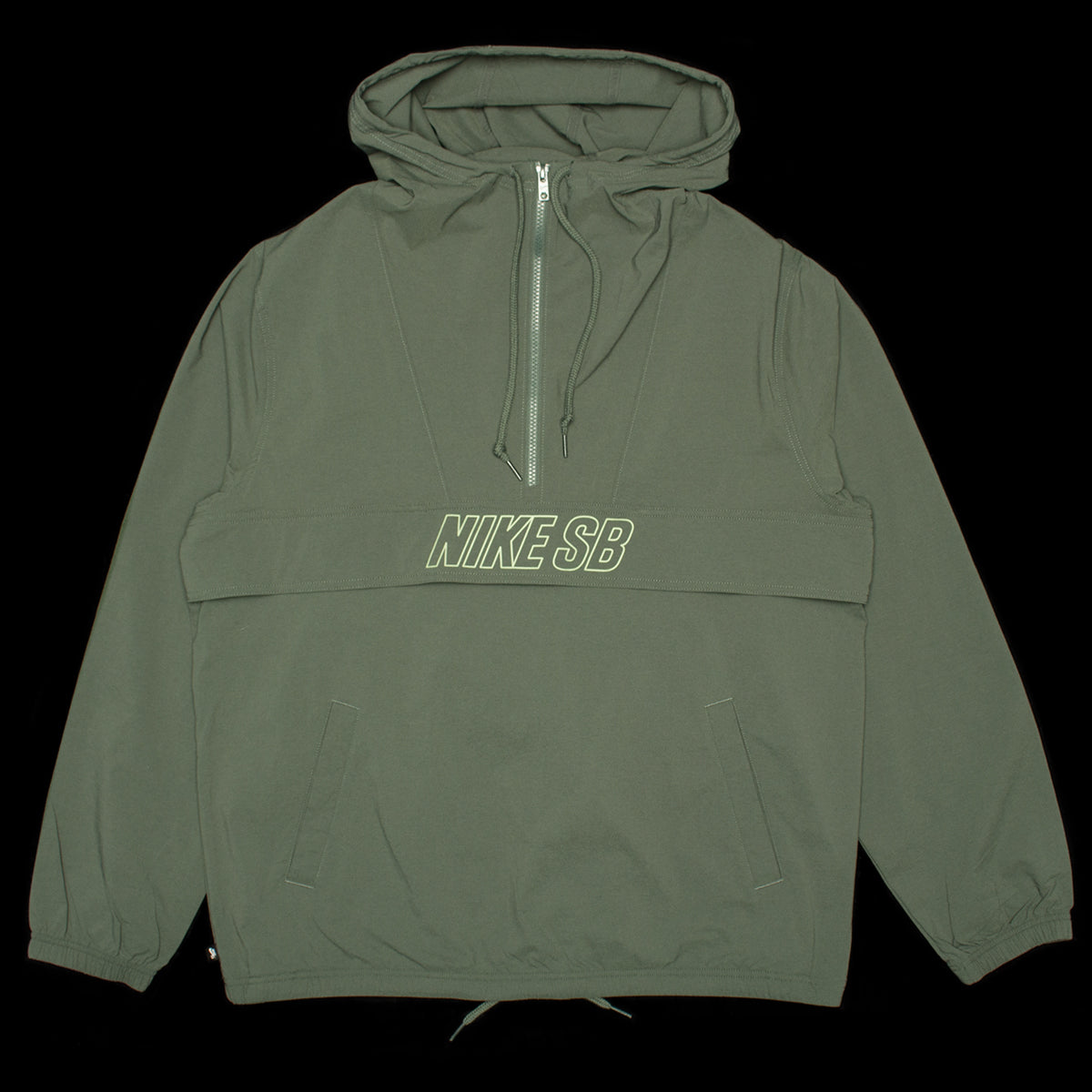 Nike SB | Essential Anorak Jacket Style # FV7343-338 Color : Vintage Green / Oil Green