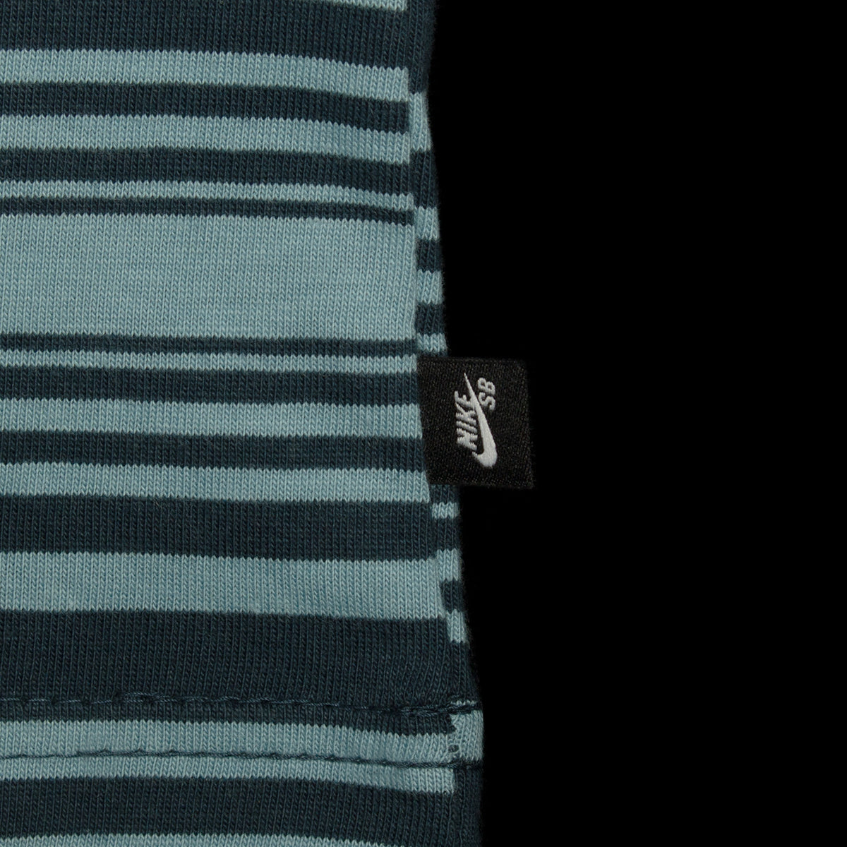 Nike SB | M90 Striped T-Shirt Style # FQ3711-464 Color : Denim Turq