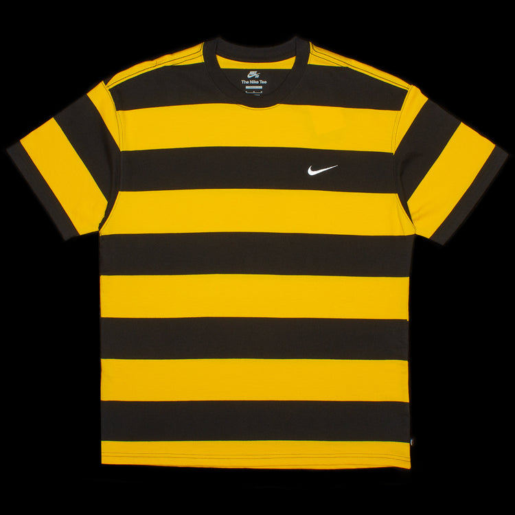 Nike SB | Stripe T-Shirt Style # FB8150-739 Color : University Gold / Black