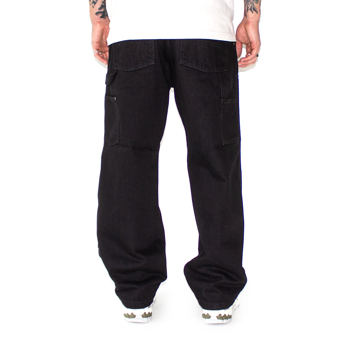 Nash Loose Fit Double Knee Pant | Black