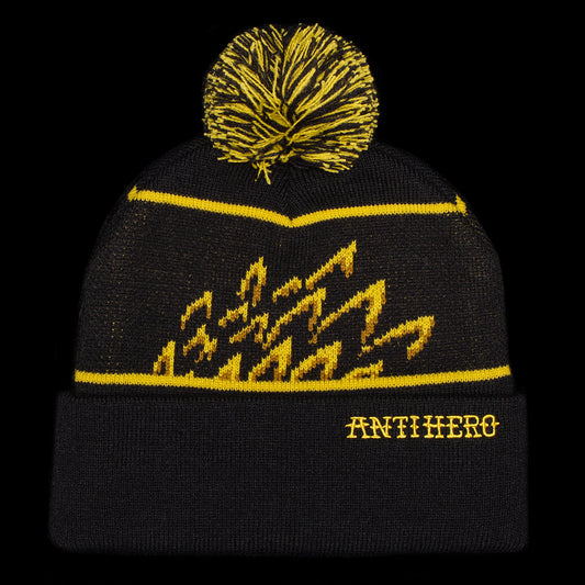 Anti Hero - Eagle Pom Beanie
Color : Black / Yellow