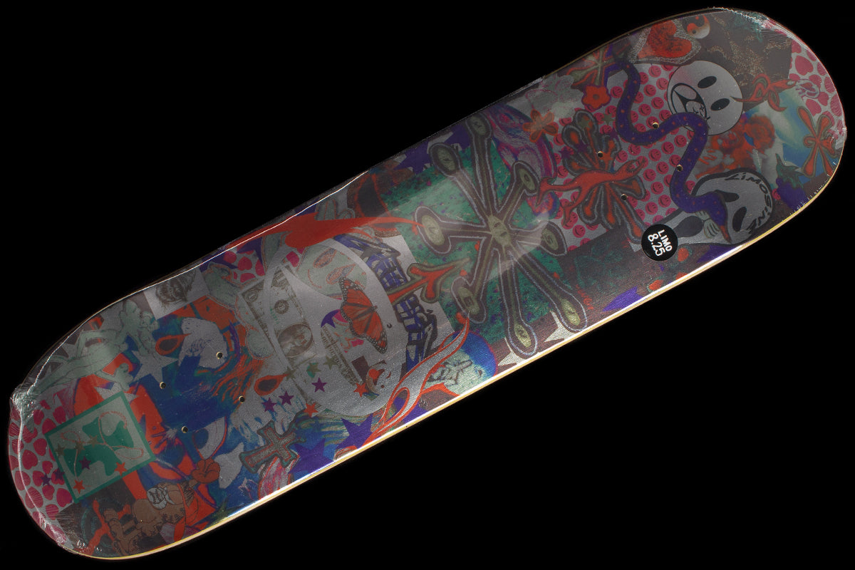 Limosine - Bossom Deck
Widths : 8.25", 8.38" &amp; 8.5"
Hugo Boserup pro model