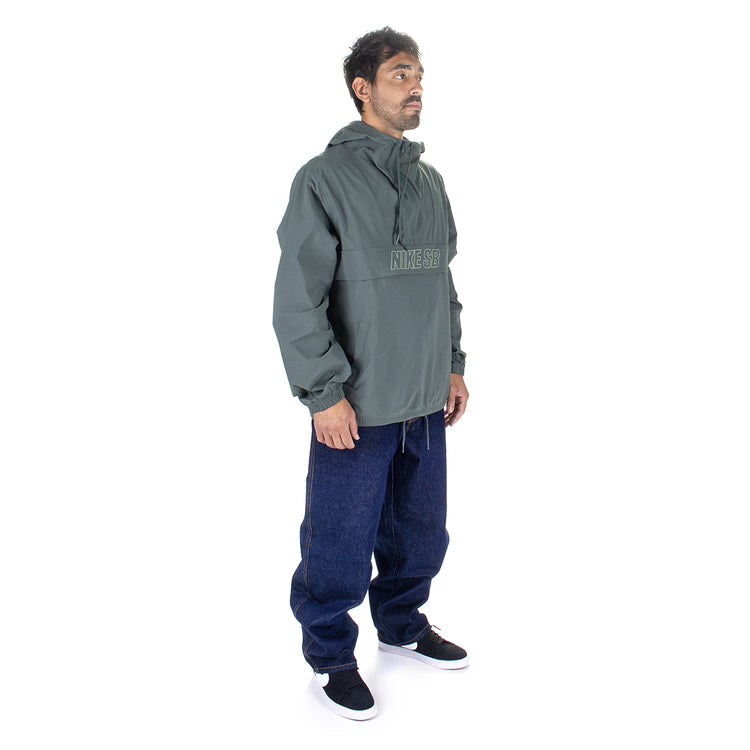 Nike SB | Essential Anorak Jacket Style # FV7343-338 Color : Vintage Green / Oil Green