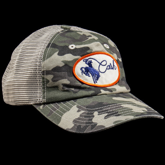 Cash Only - Rodeo Trucker Hat
Color : Camo