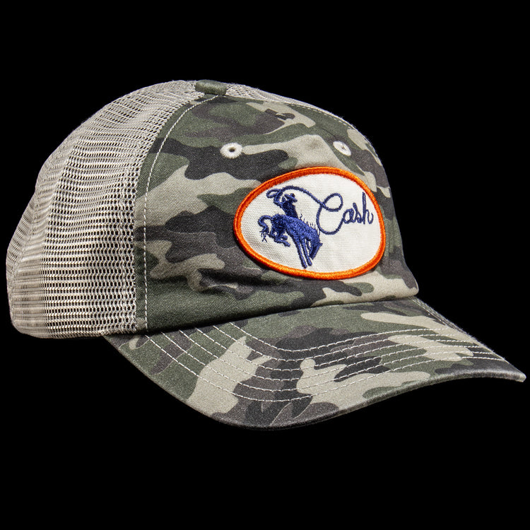 Cash Only - Rodeo Trucker Hat
Color : Camo