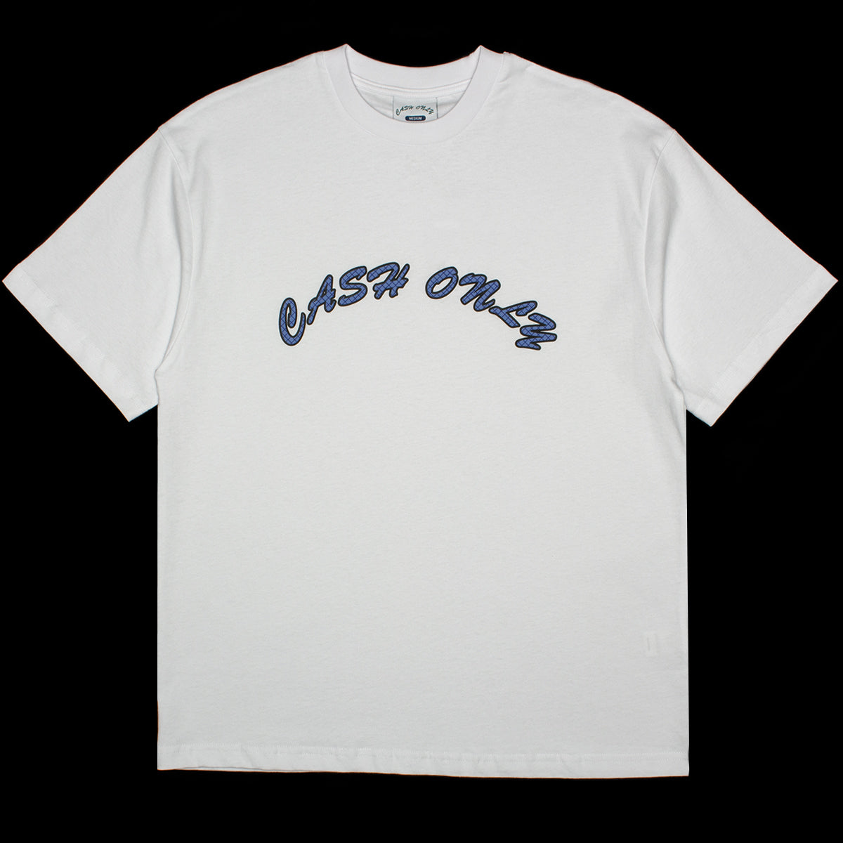 Cash Only - Grid Logo T-Shirt
Color : White