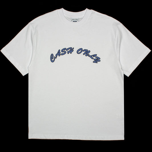 Cash Only - Grid Logo T-Shirt
Color : White