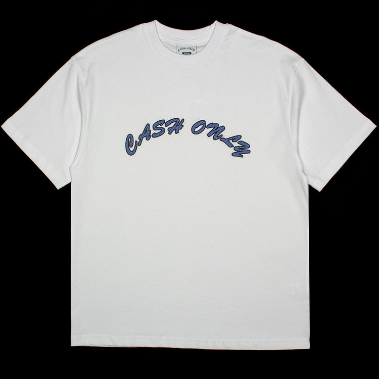 Cash Only - Grid Logo T-Shirt
Color : White