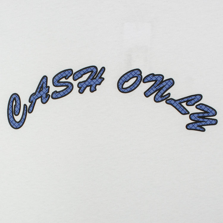 Cash Only - Grid Logo T-Shirt
Color : White