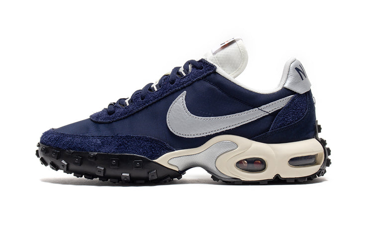 Nike - Air Max Waffle SP 2
Style # IB3656-400
Color : Midnight Navy / Metallic Silver / Black