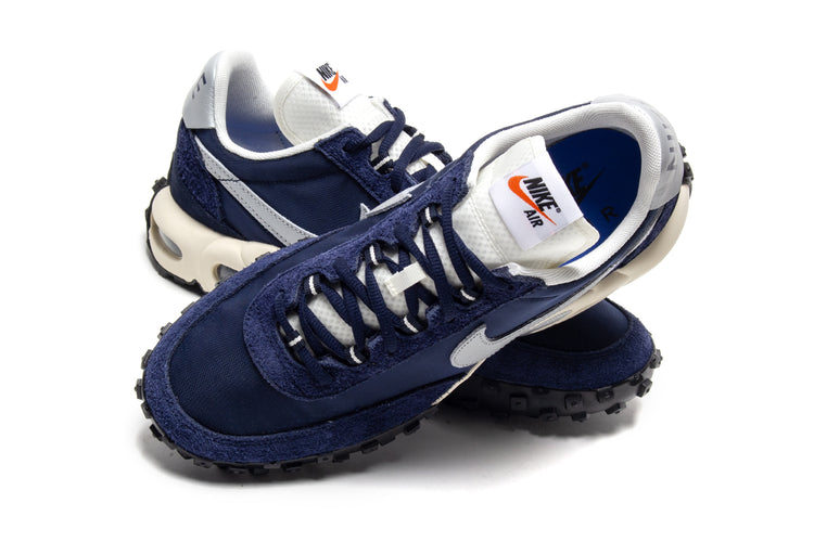 Nike - Air Max Waffle SP 2
Style # IB3656-400
Color : Midnight Navy / Metallic Silver / Black