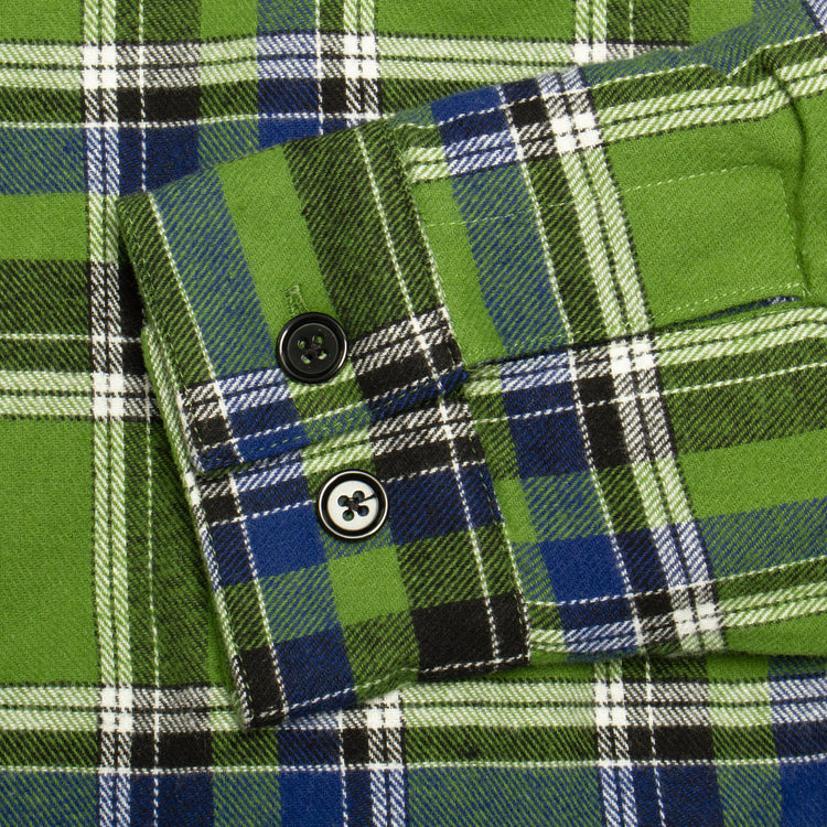 Anti Hero | Basic Eagle Flannel Jacket Color : Green / Blue