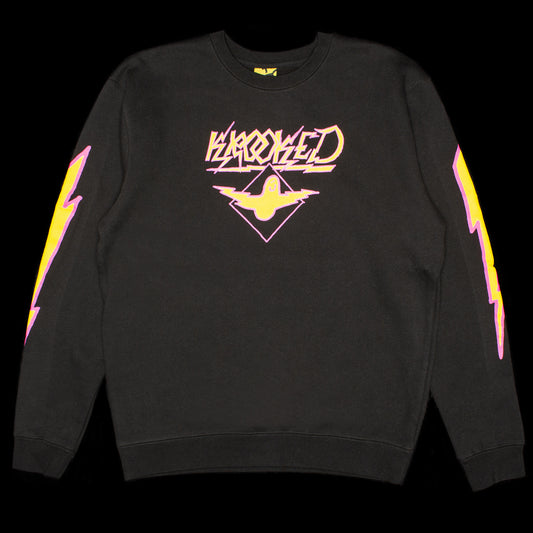 Krooked | Bird Lightening Crewneck Color : Black / Yellow