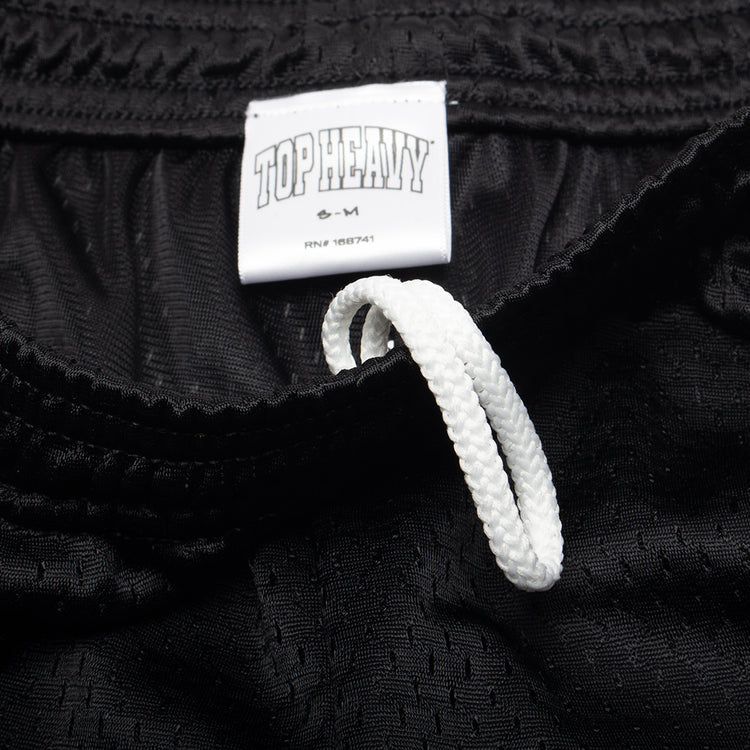 Top Heavy Entertainment - Ballin Shorts
Color : Black