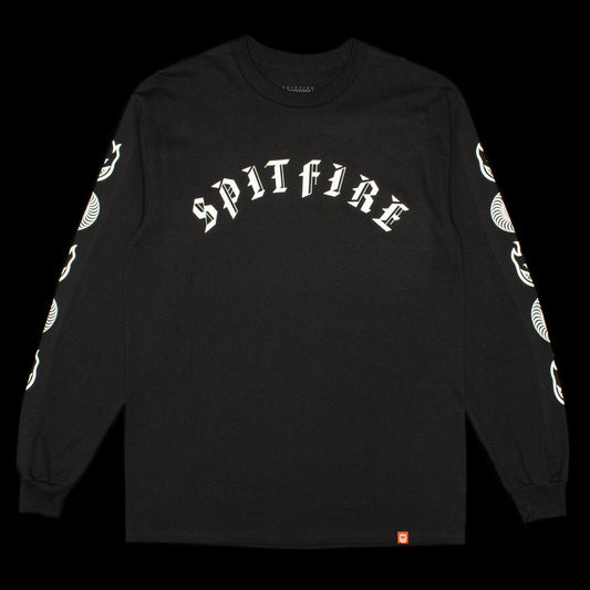 Spitfire | Old E L/S T-Shirt Color : Black / White