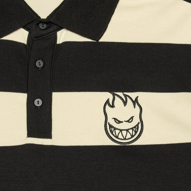 Spitfire | Bighead Rugby Shirt Color : White / Black