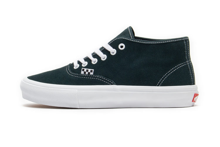 Vans | Skate Authentic Mid Style # VN0A2Z371CI1 Color : Dark Forest / White