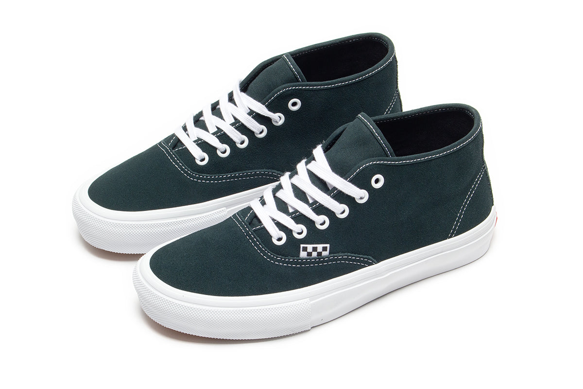 Vans | Skate Authentic Mid Style # VN0A2Z371CI1 Color : Dark Forest / White