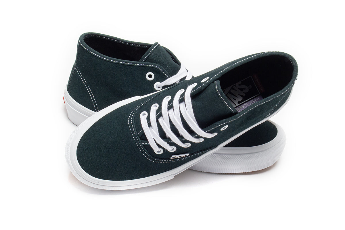 Vans | Skate Authentic Mid Style # VN0A2Z371CI1 Color : Dark Forest / White