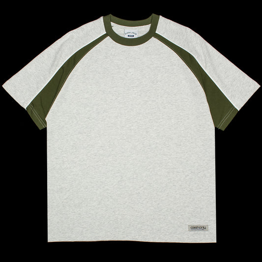 Cash Only - Track Panel T-Shirt
Color : Ash / Army