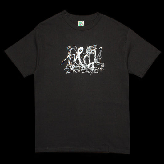 Frog | Scribble Daddy T-Shirt Color : Black