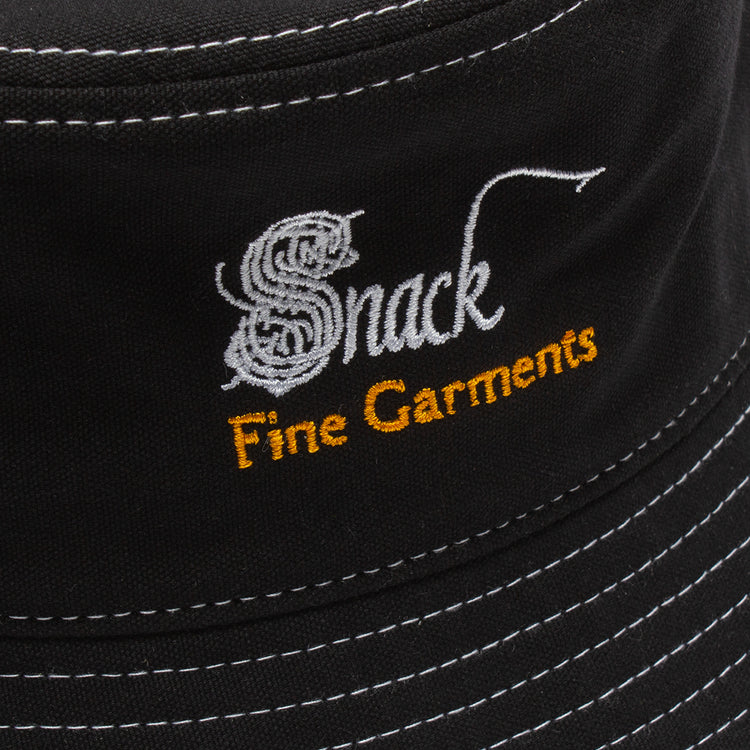 Snack | Fine Garments Bucket Hat Color : Overdyed Black