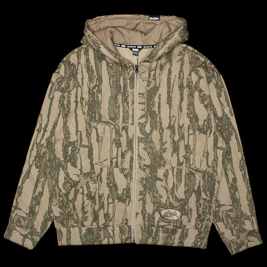 DGK - Cortex Zip Up Hoodie
Color : Bark Camo