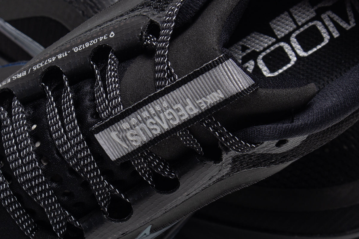 Nike - Pegasus Premium
Style # HQ2592-005
Color : Black / Black / Metallic Silver