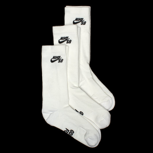 Nike SB - Everyday Elevated Skate Socks (3-Pack)
Style # IR1328-910
Color : White