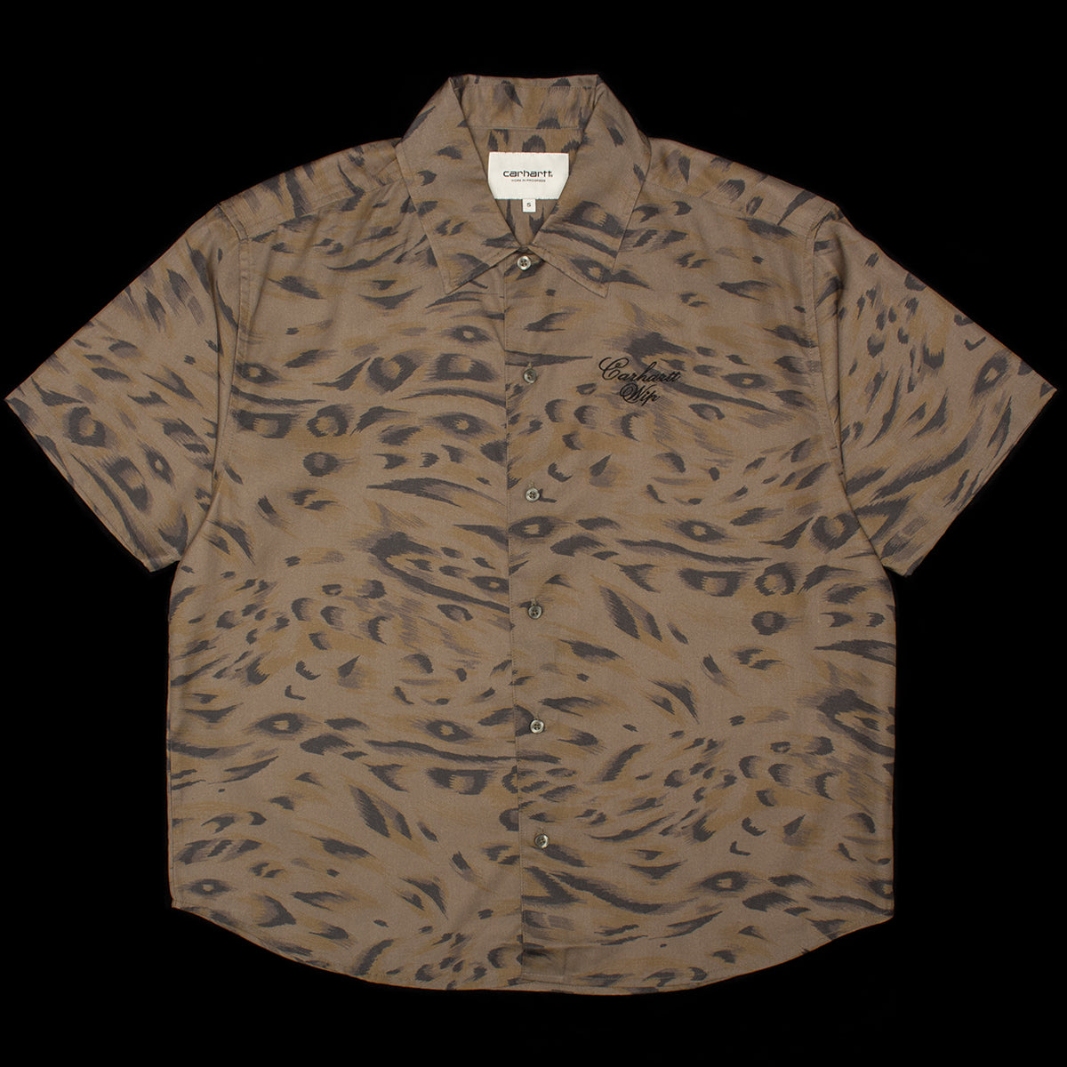 Carhartt WIP - Women's Travon Shirt
Style # # I036794-3TDXX
Color : Cypress / Black Duck Feather Print