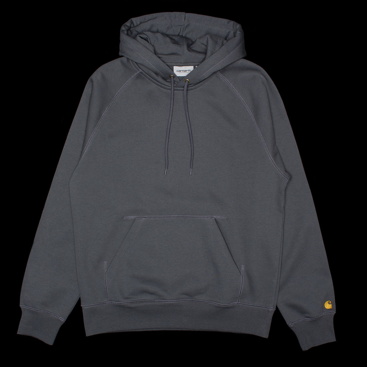 Carhartt WIP - Hooded Chase Sweatshirt
Style # I033661-3TSXX
Color : Styx / Gold