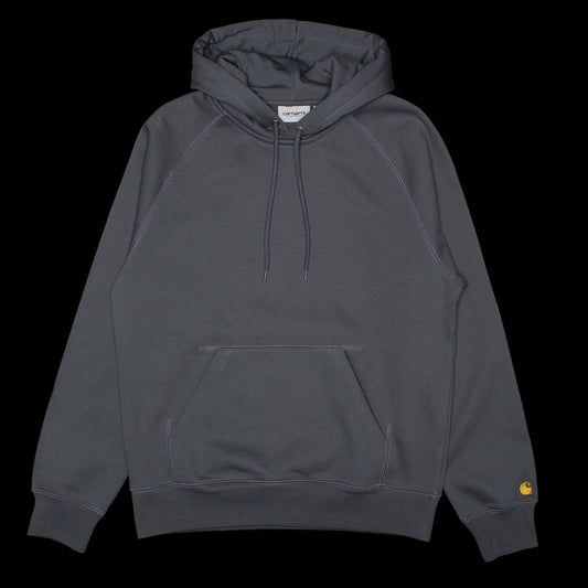 Carhartt WIP - Hooded Chase Sweatshirt
Style # I033661-3TSXX
Color : Styx / Gold