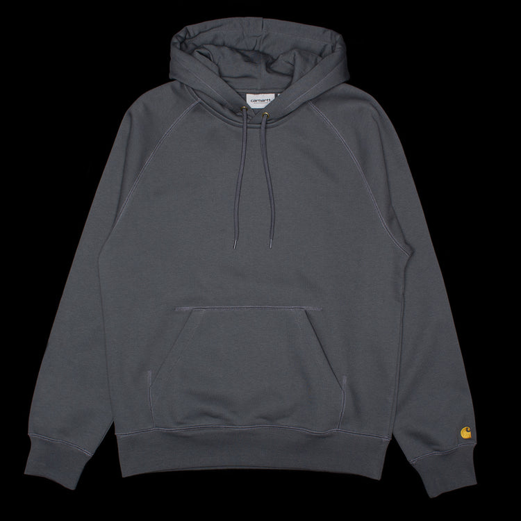 Carhartt WIP - Hooded Chase Sweatshirt
Style # I033661-3TSXX
Color : Styx / Gold