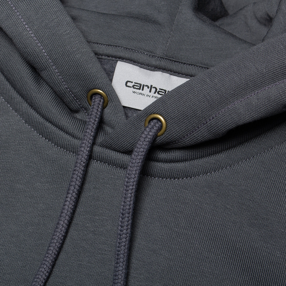Carhartt WIP - Hooded Chase Sweatshirt
Style # I033661-3TSXX
Color : Styx / Gold