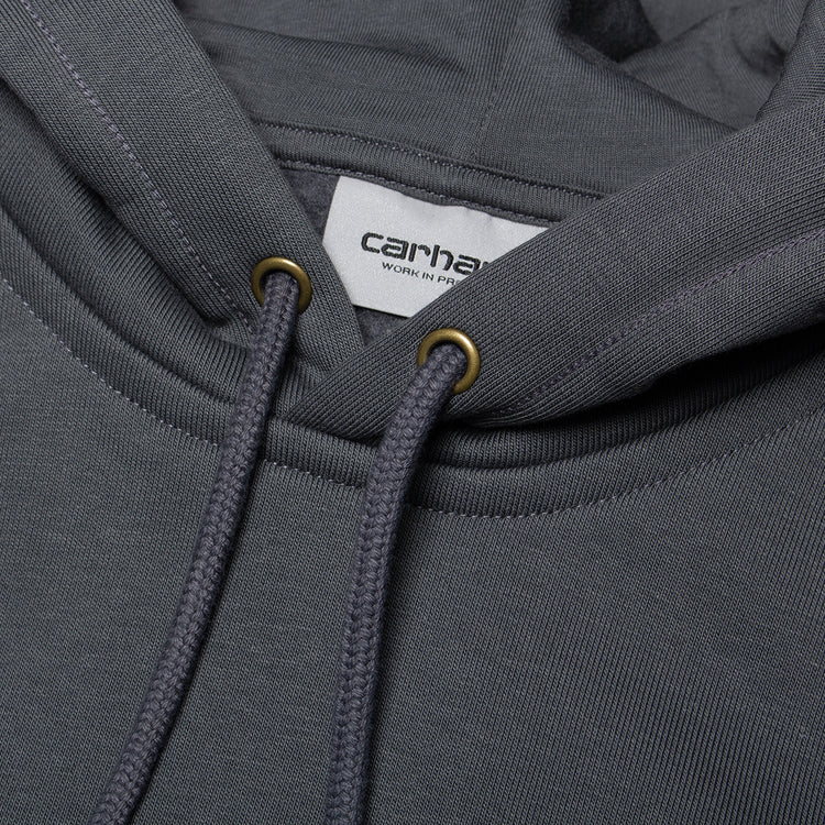 Carhartt WIP - Hooded Chase Sweatshirt
Style # I033661-3TSXX
Color : Styx / Gold