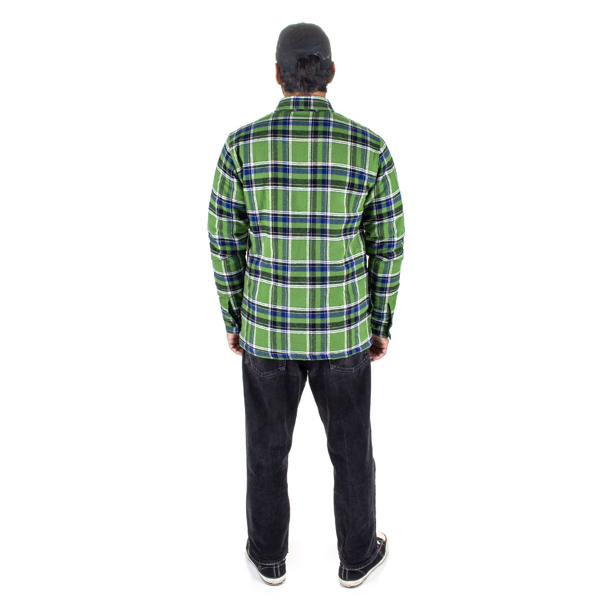 Anti Hero | Basic Eagle Flannel Jacket Color : Green / Blue